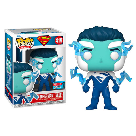 Superman (Comics) - Superman (Blue) (Festival of Fun 2021) US Exclusive Pop! Vinyl Figure