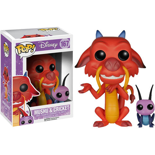 Mulan (1998) - Mushu & Cricket Pop! Vinyl Figure