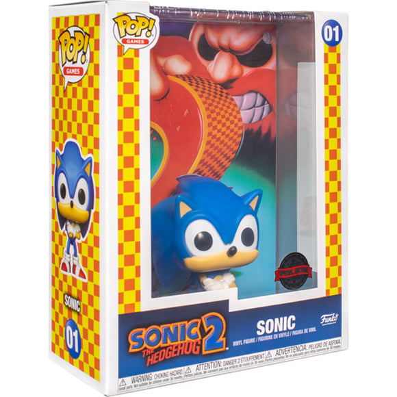 Sonic the Hedgehog - Sonic 2 US Exclusive Pop! Game Cover Deluxe Vinyl Figure