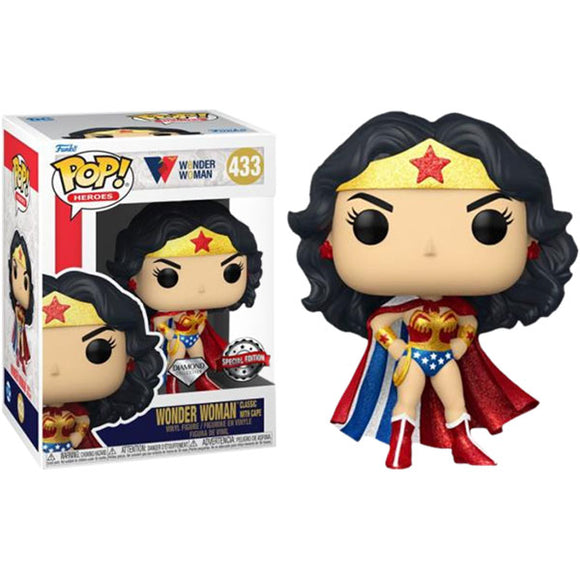 Wonder Woman 80th Anniversary - Classic Wonder Woman Diamond Glitter US Excl Pop! Vinyl Figure