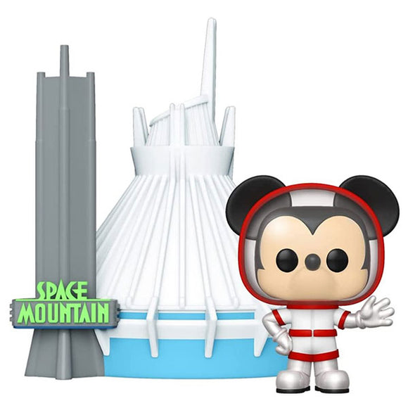 Disney World 50th Anniversary - Space Mountain & Mickey Mouse US Exclusive Pop! Town Vinyl Figure Set