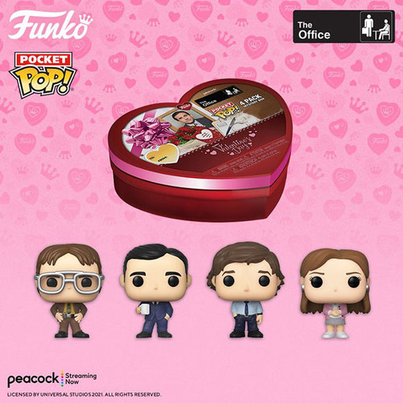 The Office - Valentines Day US Exclusive Pocket Pop! - Set of 4