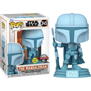 Star Wars: The Mandalorian - Mandalorian Hologram Glow US Exclusive Pop! Vinyl Figure