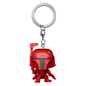 Star Wars: The Mandalorian - Boba Fett Red US Exclusive Pocket Pop! Keychain