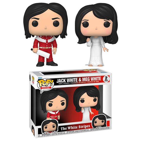 The White Stripes - Jack White & Meg White Pop! Vinyl Figures - Set of 2