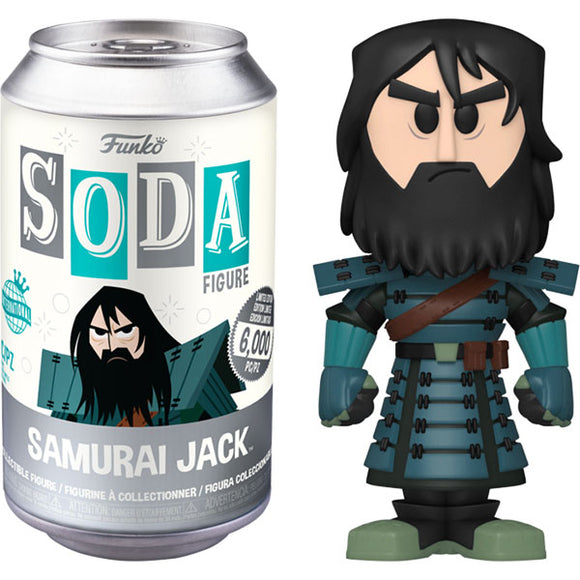 Samurai Jack - Jack Armored Vinyl Figure in Soda Can