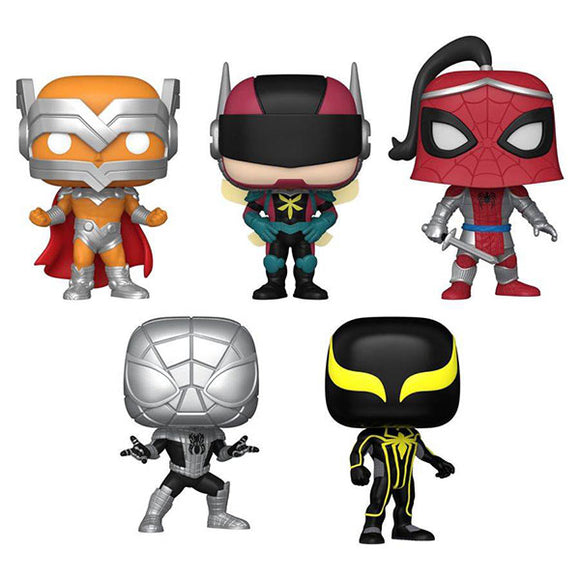 Marvel: Year of the Spider - Spider-Man Characters Pop! Vinyl Figures - Set of 5