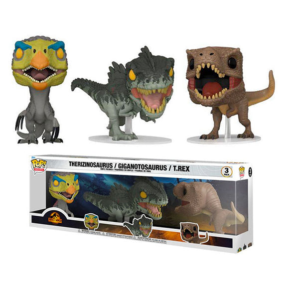 Jurassic World 3: Dominion - Dinosaurs US Exclusive Pop! Vinyl Figures - Set of 3