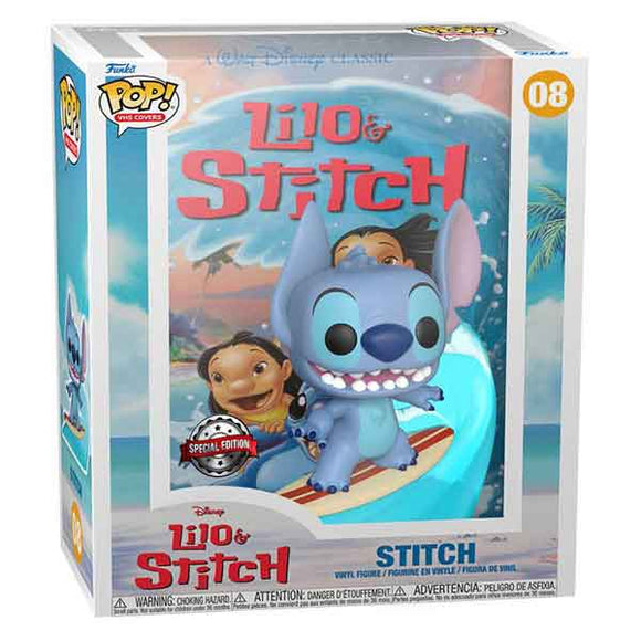 Lilo & Stitch - Stitch Surfing Pop! VHS Cover Deluxe Vinyl Figure