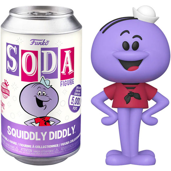 Hanna Barbera - Squiddly Diddly Vinyl Figure in Soda Can