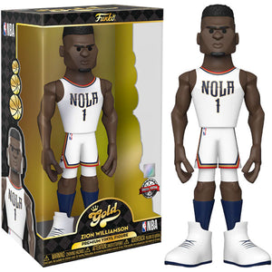 NBA: New Orleans Pelicans - Zion Williamson US Exclusive 12" Vinyl Gold Figure