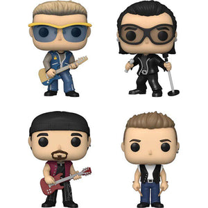 U2 (Zoo TV) - Bono, Larry, Edge & Adam US Exclusive Pop! Vinyl Figures - Set of 4