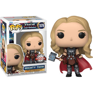 Thor 4: Love and Thunder - Mighty Thor without Helmet Metallic US Exclusive Pop! Vinyl Figure