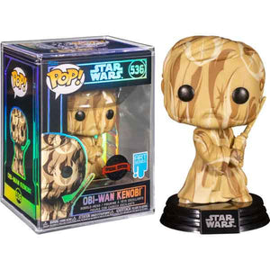 Star Wars - Obi-Wan Kenobi Rebel Alliance (Artist) US Exclusive Pop! Vinyl Figure with Protector