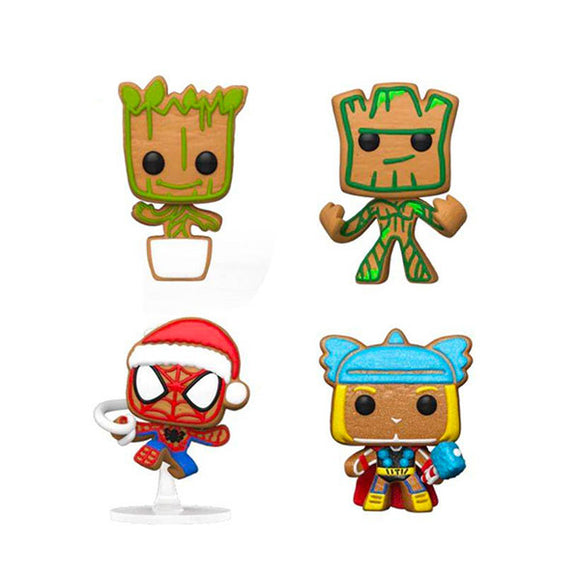 Marvel - Tree Holiday Box US Exclusive Pocket Pop! Vinyl Figures - Set of 4