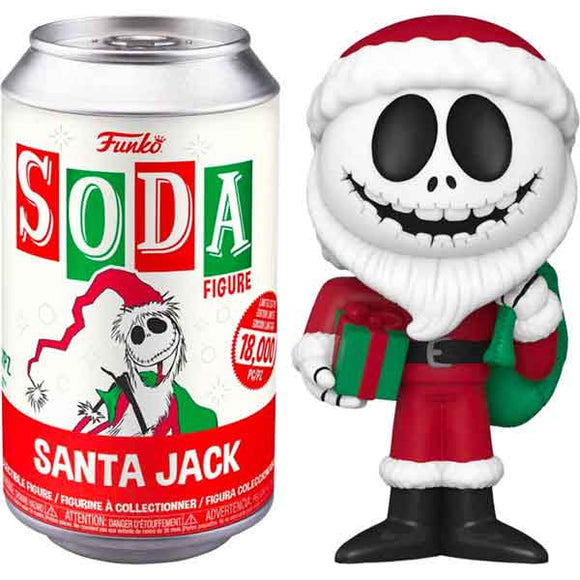 The Nightmare Before Christmas - Santa Jack Skellington Vinyl Figure in Soda Can