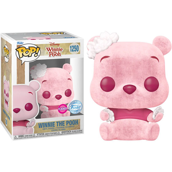 Winnie the Pooh - Cherry Blossom Winnie the Pooh Flocked US Exclusive Pop! Vinyl Figure