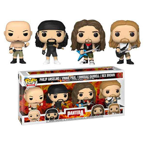 Pantera - Philip Anselmo, Vinnie Paul, Dimebag Darrell & Rex Brown Pop! Vinyl Figures - Set of 4