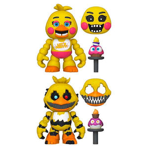 Five Nights at Freddy's Nightmare Chica & Toy Chica Snaps! Figures - Set of 2