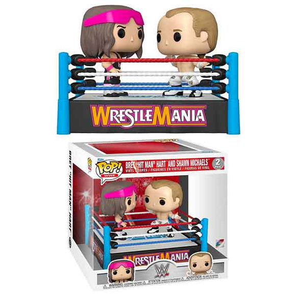 WWE (Wrestling) - Bret Hart vs Shawn Michaels Pop! Moment Vinyl Figure Set