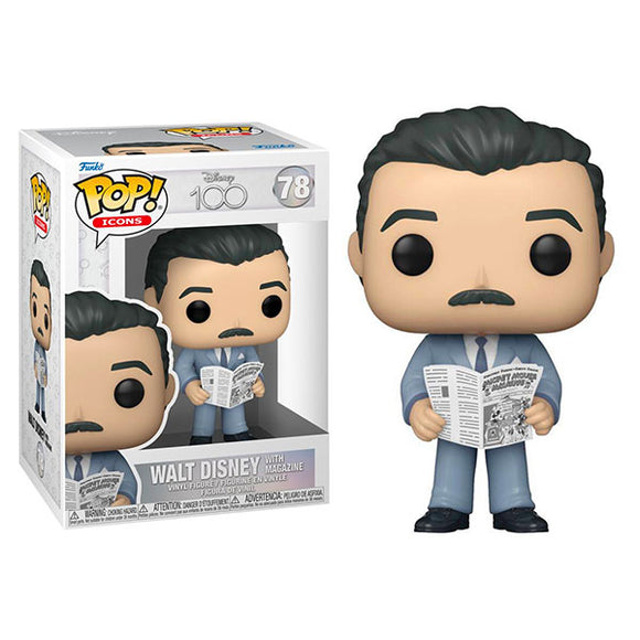 Disney 100th - Walt Disney with Magazine Pop! Vinyl Figure