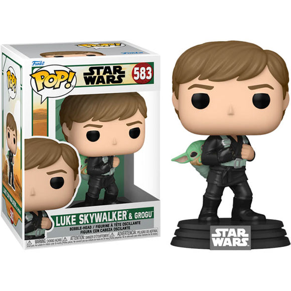 Star Wars: Book of Boba Fett - Luke Skywalker with Grogu Pop! Vinyl Figure