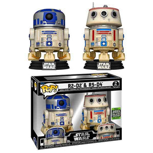 Star Wars - R2-D2 & R5-D4 (Star Wars Celebration 2023 Exclusive) Pop! Vinyl Figures - Set of 2