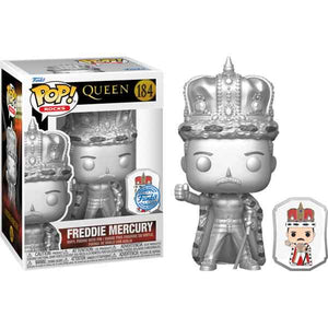 Queen - Freddie Mercury King US Exclusive Pop! Vinyl Figure with Pin