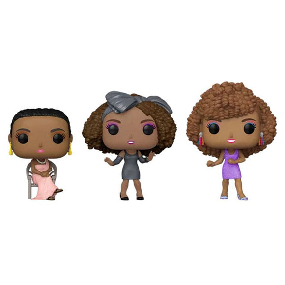 Whitney Houston - Diamond Glitter US Exclusive Pop! Vinyl Figures - Set of 3