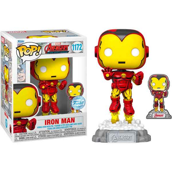 Marvel Comics - Iron Man Avengers 60th US Exclusive Pop! Vinyl Figure with Pin