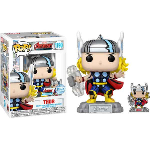 Marvel Comics - Thor Avengers 60th US Exclusive Pop! Vinyl Figure with Pin