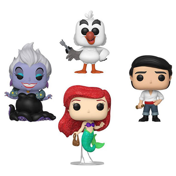 Little Mermaid (1989) - Ariel, Prince Eric, Scuttle & Ursula Pop! Vinyl Figures - Set of 4