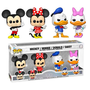 Disney Classics - Mickey, Minnie, Donald, Daisy Pop! Vinyl Figures - Set of 4