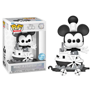 Disney 100th - Mickey in Steamboat Car US Exclusive Pop! Train Figure