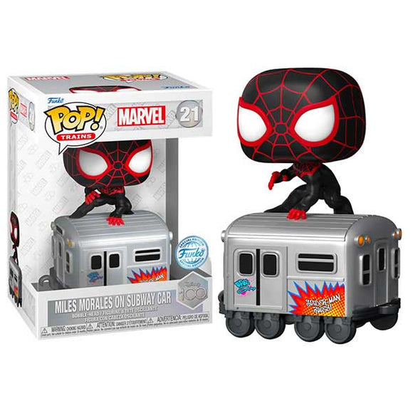 Disney: D100 - Miles Morales Pop! Train Carriage Deluxe Vinyl Figure Set