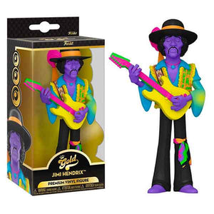 Jimi Hendrix - Jimi Hendrix Blacklight 5" Vinyl Gold Figure