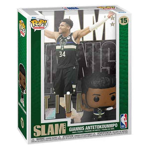 NBA (Basketball): Slam - Giannis Antetokounmpo Pop! Cover Deluxe Vinyl Figure