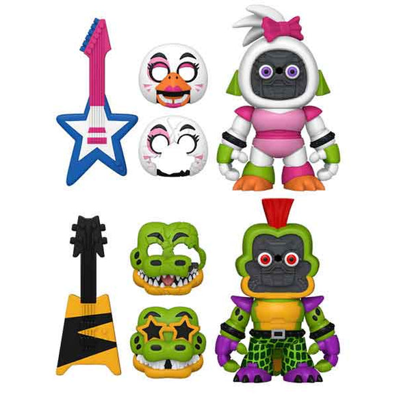 Five Nights at Freddy's: Security Breach - Glamrock Chica & Montgomery Gator Snaps! Figures - Set of 2