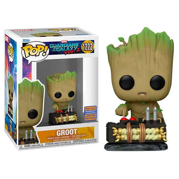 Guardians of the Galaxy: Vol. 2 - Groot with Button WC Exclusive Pop! Vinyl Figure