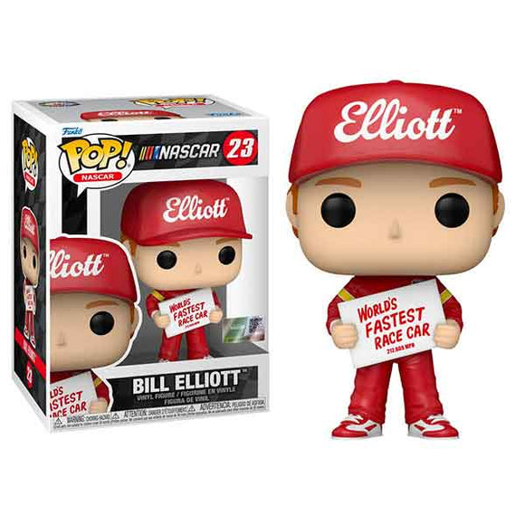 Nascar - Bill Elliott Holding Fastest Race Car Sign Pop! Vinyl Figure