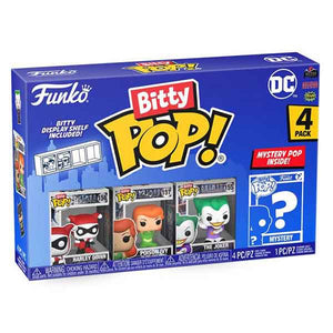 DC Comics - Harley Quinn, Poison Ivy, The Joker Bitty Pop! Vinyl Figures - Set of 4