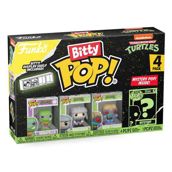 Teenage Mutant Ninja Turtles - Donatello, Shredder, Baxter Stockman Bitty Pop! Vinyl Figures - Set of 4