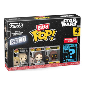 Star Wars - Luke Skywalker, Obi-Wan Kenobi, Jawa Bitty Pop! Vinyl Figures - Set of 4