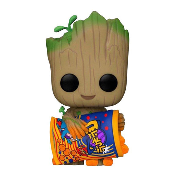 I Am Groot (TV) - Groot with Cheese Puffs Flocked Pop! Vinyl Figure