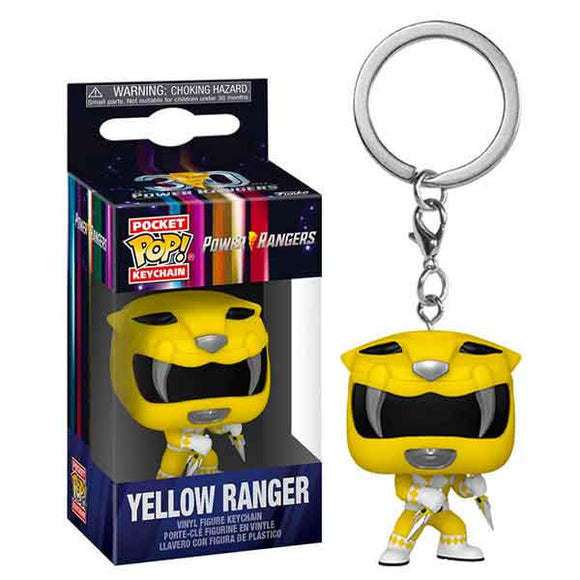 Power Rangers 30th Anniversary - Yellow Ranger Pocket Pop! Keychain