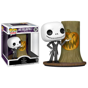 The Nightmare Before Christmas: 30th Anniversary - Jack with Halloween Town Door (Pumpkin) Pop! Deluxe Vinyl Figure