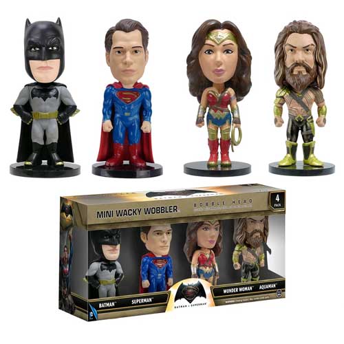 Batman v Superman: Dawn of Justice - Mini Wacky Wobbler Figure - Set of 4