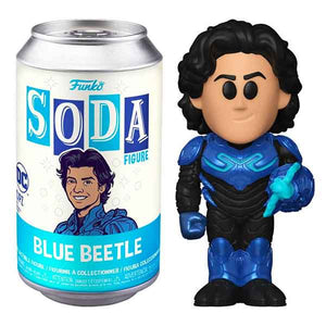 Blue Beetle (2023) - Blue Beetle Unmasked Vinyl Figure in Soda Can