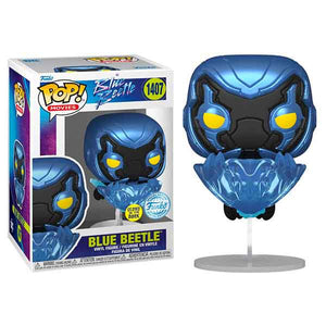 Blue Beetle (2023) - Blue Beetle in Flight Glow Pop! Vinyl Figure