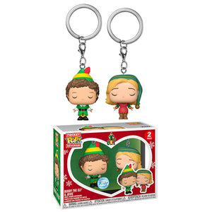 Elf - Buddy & Jovie Pop! Keychains - Set of 2